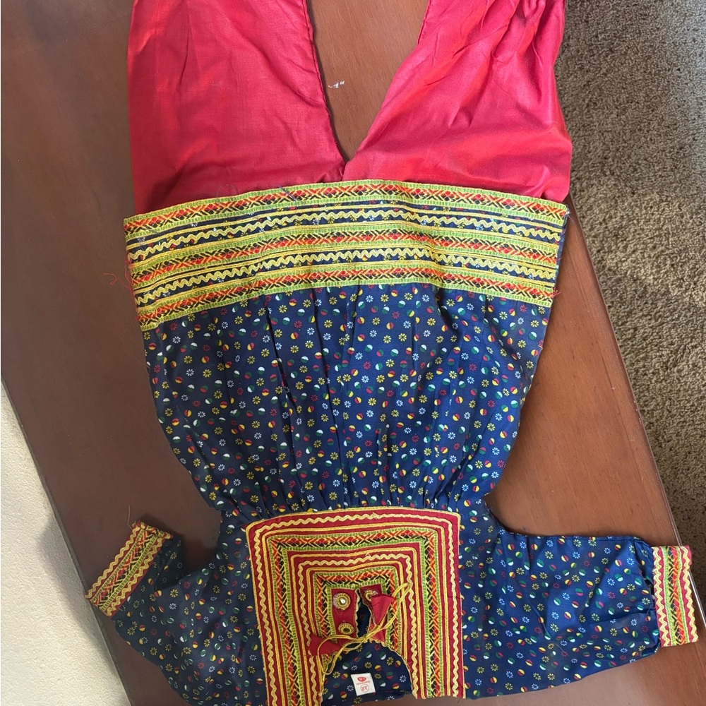 Colorful Embroidered Ethnic Matching Set - AK Garments size 18